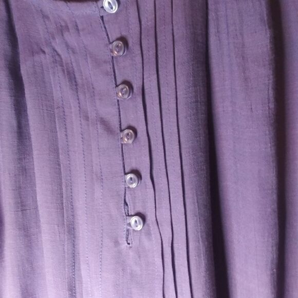 Blue mountain short sleeve blouse size large - Picture 5 of 9